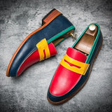 Niulatu Mens Leather Shoes Casual Loafers Slip on Plus Size 47 48 Shoes Party Wedding Leather Loafers Shoes Men DJSE