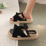 Niulatu Summer Shoes Women Sandals Peep Toe Sandals For Women Outdoor Shoes For Women Breathable New Fashion Beach Plus Size Shoes DJSE