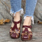 Niulatu 2025 Summer Women Sandals Shoes Fashion Women Walking Sandals Open Toe Shoes For Women Soft Plus Size Footwear DJSE