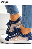 Niulatu Flats Women Casual Shoes Lace-Up Leisure Sexy Mesh Match Comfortable Chaussure Femme Hollow for 2025 DJSE