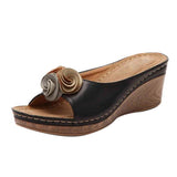 Niulatu Casual Sandals Women Wedges Sandals Flowers Open Toe Fish Mouth Med Summer Women Shoes Fashion 2025 High Heel Shoes DJSE