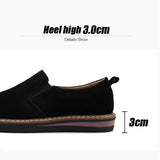 Niulatu To School 2025 New Spring Women Flats Sneakers Suede Leather Round Toe Shoes Casual Shoes Women Slip On Flat Loafers Jazz Oxford DJSE