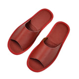 Niulatu Cow Leather slippers couple indoor non-slip men women home fashion casual single shoes TPR soles spring summer DJSE