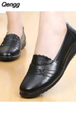 Niulatu Leather Flats Ladies Loafers Big Size 41 42 Women Falts 2025 New Spring Female Casual Flats Soft Woman Shoes DJSE
