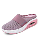 Niulatu Women Mesh Lightweight Shoes Woman Slippers Wedge Shoes Female Air Cushion Sandals Thick Bottem Casual Sneakers Plus Size 43 DJSE