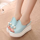 Niulatu Sexy Women Platform Sandals Summer Slippers Peep Toe Thick Heel Slippers Slides Ladies Wedges Shoes Zapatos Mujer DJSE