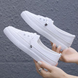 Niulatu 2025 new women's shoes spring popular summer all-match casual soft leather shallow mouth explosion flat shoes DJSE