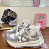 Niulatu Lolita shoes new pink platform sneakers sweet purple Japanese Women shoe college girls Tennis shoes Women's sports shoes DJSE