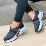 Niulatu Women's Shoes 2025 Zapatillas Mujer Fashion Mesh Casual Shoes Platform Wedge Sneakers Plus Size Flat Sports Zapatillas Sneakers DJSE