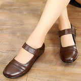 Niulatu Leather Flats Ladies Loafers Big Size 41 42 Women Falts 2025 New Spring Female Casual Flats Soft Woman Shoes DJSE
