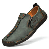 Niulatu Leather Men Shoes Casual Slip On Men Loafers Qlity Split Leather Shoes Men Flats Hot Sale Moccasins Shoes Plus Size DJSE