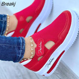 Niulatu Womens Sneakers Platform Mesh Breathable Casual Shoes Ladies Running Shoes Vulcanized Shoes Tennis Sport Female Footwea DJSE