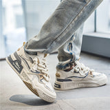 Niulatu Men's Casual Sneakers Mesh Breathable Fashionable Lace Up Running Shoes 2025 Walking Daily Sneakers Jogging Training Footwear DJSE