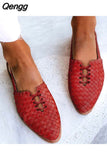 Niulatu Pointed Toe Women Muller Shoes Shoes Low Heels Back Strap Loafers Shallow Mouth Buckle Casual Female Shoes DJSE