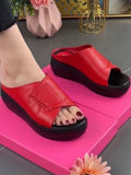 Niulatu Women Platform Slippers Summer Shoes Flats Sandals 2025 New Trend Causal Wedges Flip Flops Ladies Shoes Beach Slingback Slides DJSE