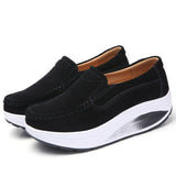 Niulatu Women Shoes Spring Autumn Flat Platform Shoes Ladies Thick Bottom Wedge Loafers Slip on Casual Moccasins Creepers DJSE