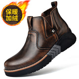 Niulatu Men Boots Elevator Shoes Height Heightening Man Increase Insole 7cm Leather Motorcycle Winter Fashion DJSE