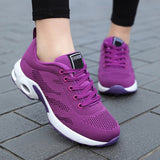 Niulatu Women Fashion Outdoor Women Casual Shoes Flat Women's Sneakers Trainers Lace-up Mesh Sneakers Walking Shoes Woman Mujer DJSE