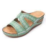 Niulatu Women Sandals Shoes Mixed Color Comfy Orthopedic Ladies Summer Slides Retro Wedges New Luxury Designer Female Footwear DJSE