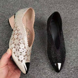 Niulatu Women's Sandals Flat Shoes 2025 Spring Autumn New Crystal Breathable Wesh Fashion Step-in Gladiator Loafers Casual Women Shoes DJSE