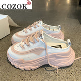 Niulatu Spring Casual Shoes Women Half-drag Fashion Women Shoes Lazy Shoes Shoes for Women Sneakers Platform Shoes Zapatos De Mujer DJSE