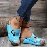 Niulatu For Women Buckle Design Fashion Comfy Casual Chunky Sandal Bohemia Platform Wedges Shoes Woman 2025 Brand New DJSE