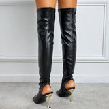 Niulatu Thigh Boots Women Peep Toe Thin High Heels Sexy Party Woman Shoes Fashion Slim Autumn Over The Knee Boots Female DJSE