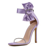 Niulatu New Women Shoes Gladiator Butterfly-knot Sandals Sexy High heels Decoration Summer Party Dress shoes Sandals mujer bombas DJSE