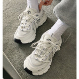 Niulatu Women 2025 Fashion Platform Vulcanized Shoes 42 Autumn Breathable Women's Chunky Sneakers Size 41 Zapatillas Mujer DJSE