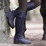 Niulatu Women Boots Pu Leather Zipper Retro Casual Womans Booties Gladiator Low Heel Shoes Ladies Fashion Botas Mujer Invierno TW573 DJSE