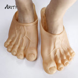 Niulatu Toe Slippers Trick Simulation Big Feet Shoes Women Men Bare Feet Barefoot Fairy Spoof Hulk Five-fingered Shoes DJSE