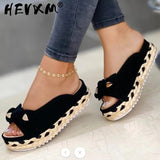 Niulatu Wedges Shoes for Women Open Toe Beach Female Sandals Multicolor Slingback Sandals Platform Sandalias De Mujer DJSE