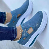 Niulatu Women 2025 Summer New Breathable Mesh Wedge Casual Sport Shoes Size 43 Non slip Woman Vulcanize Shoes DJSE