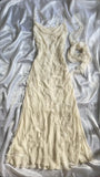 Mermaid Straps Beautiful Fairytale Prom Dress Ivory Chiffon Prom Dress Formal Dress HZ1214
