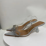Niulatu High Heels Woman Summer Transparent Sandals High Heel Shoes Elegant Party Pumps Female Sexy Heeled Sandal DJSE