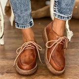 Niulatu 35-43 Women Flat Hollow Platform Shoes Oxfords British Style Ladies Creepers Brogue Shoe For Female Lace Up Footwear DJSE