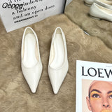 Niulatu Loafers Shoes 2025 Spring Women Slip On Leather Shoes Women Fashion Shallow Flats Heel Shoes DJSE
