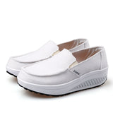 Niulatu Women Canvas Shoes Platform Slip On Loafers Shoes Woman Flats Walking Sneakers Women Swing Casual Shoes WSH2924 DJSE