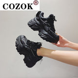 Niulatu Sneakers Women Platform Shoes Fashion Breathable Height Increased Thick Bottom Ladies Trainers Basket Femme449 DJSE