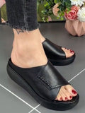 Niulatu Women Platform Slippers Summer Shoes Flats Sandals 2025 New Trend Causal Wedges Flip Flops Ladies Shoes Beach Slingback Slides DJSE