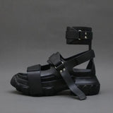 Niulatu Tops Summer Sandals Women Platform Creepers 6CM Heel Wedge Shoes Woman Ankle Strap Sandalias Mujer Sneakers DJSE