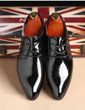 Niulatu Men Formal Shoes Men Oxford Leather Dress Shoes Fashion Business Men Shoes Pointed Wedding Shoes DJSE