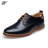Niulatu Men Leather Shoes Casual Lace-up Shoes Black Brown Flat Cheap Leather Loafers Oxford shoes 779 DJSE