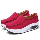 Niulatu Women Shoes Spring Autumn Flat Platform Shoes Ladies Thick Bottom Wedge Loafers Slip on Casual Moccasins Creepers DJSE