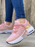 Niulatu Platform Sneakers 2025 New Fashion Plus Size Casual Sports Shoes Women Lace-up Mesh Breathable Women's Vulcanized Shoes DJSE