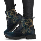 Niulatu Women Ankle Boots Low Heels Shoes Woman Vintage Pu Leather 2025 Autumn Warm Winter high Snow Boots Motorcycle Skull Pansy DJSE