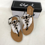 Niulatu Shiny Diamond Buckle Flat Bottom Large Size 36-42 Women Sandals Gladiator Female Summer Shoes Black Gold Footwear DJSE