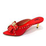 Niulatu Rivet Style Women Shoes and Bag to Match in Color matching High Quality Nigerian Design Matching Shoes and Bag DJSE