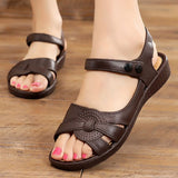 Niulatu Shoes Women Sandals Fashion Women's Shoes Open Toe Women Walking Sandals Solid Color Zapatillas Mujer Female Flat Shoes DJSE