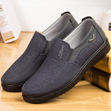 Niulatu Canvas Shoes Men Summer Classic Loafers Men Casual Shoes Breathable Walking Flat Men Shoes Zapatos Sneakers Plus Size 48 DJSE